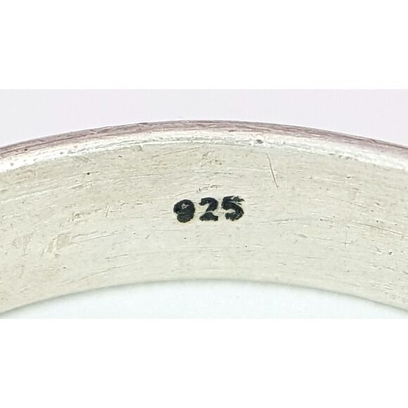 Vintage Sterling Silver Turquoise Snake Ring Size 8.5 - Picture 6 of 7